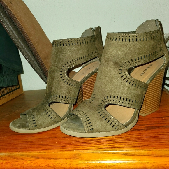 Maurices Shoes - 9 peep toe booties